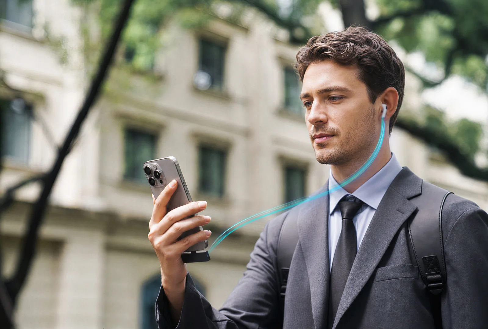 HiDock P1 mini capturing a phone call on the go